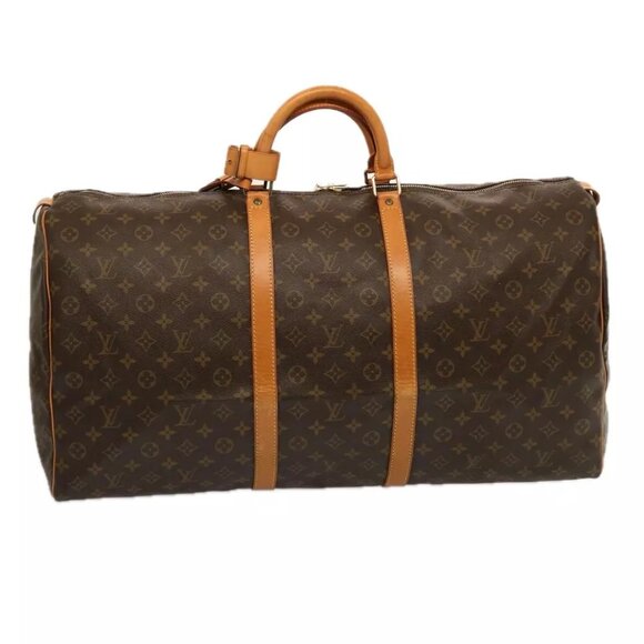 LOUIS VUITTON Monogram Keepall 60 Boston Bag M41422 LV Auth yk12125 - Picture 1 of 14